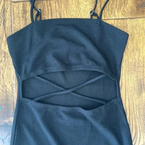 NWT: Forever 21: Black Knit Dress: Size Small - Picture 3 of 7